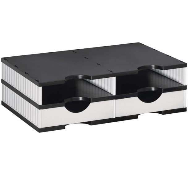Système de rangement à tiroirs modulables Styrodoc Duo Set