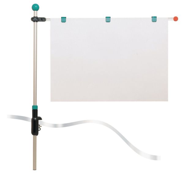 Système présentation Hebel - Support plans de table - Table - Argent