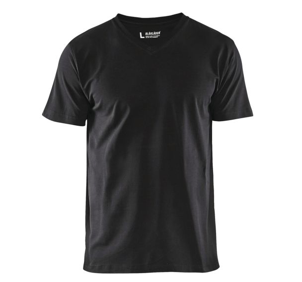 T-Shirt col en V noir
