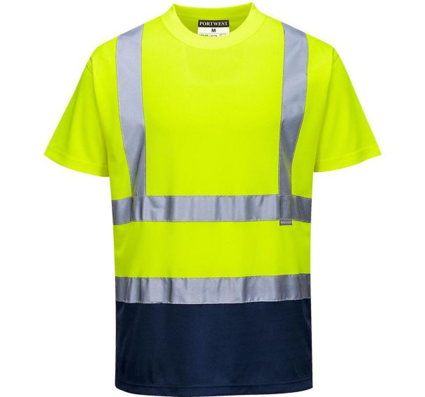 T-shirt bicolore à manches courtes S378 - Portwest