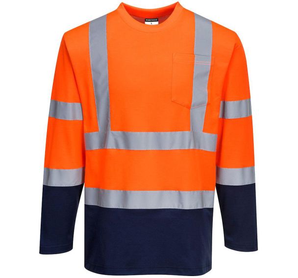 T-shirt bicolore à manches longues S280 - Portwest