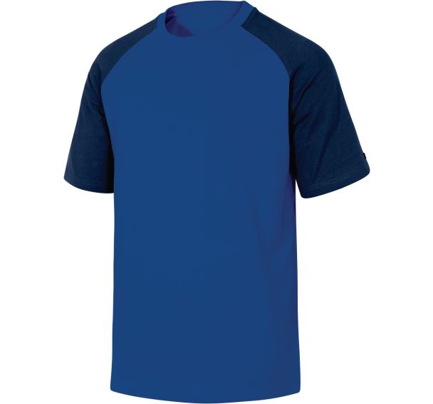 T-shirt de travail bicolore Genoa - Taille : L - Bleu