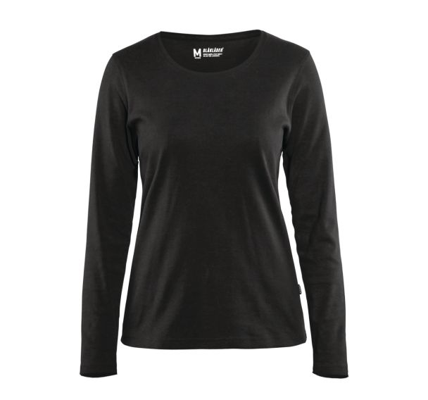 T-shirt manches longues femme noir
