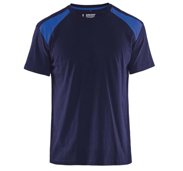 T-shirt marine/bleu roi