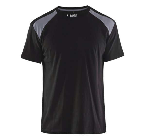 T-shirt noir/gris