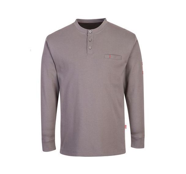 T-shirt résistant flamme Henley antistatique FR32 - Portwest
