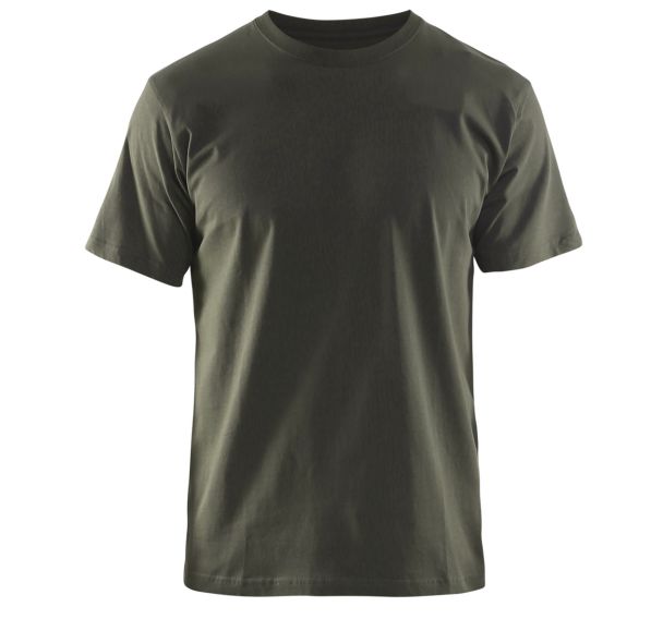 T-shirt vert olive gris