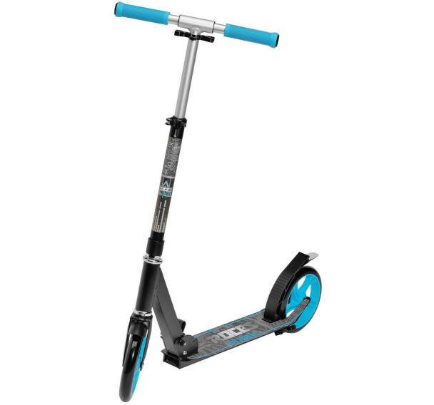 Trottinette alu roces 200mm noir-bleu