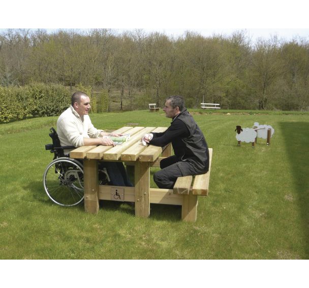 Table-bancs Access long. 200 cm