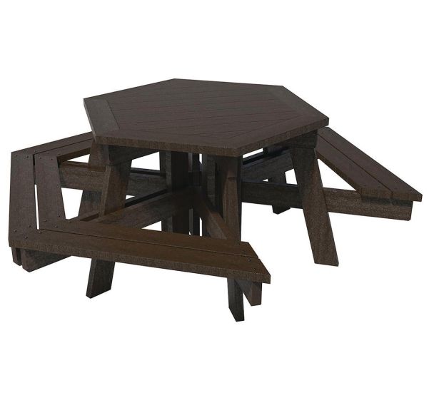 Table-bancs Gala PMR 1 fauteuil plastique recyclé Espace Urbain