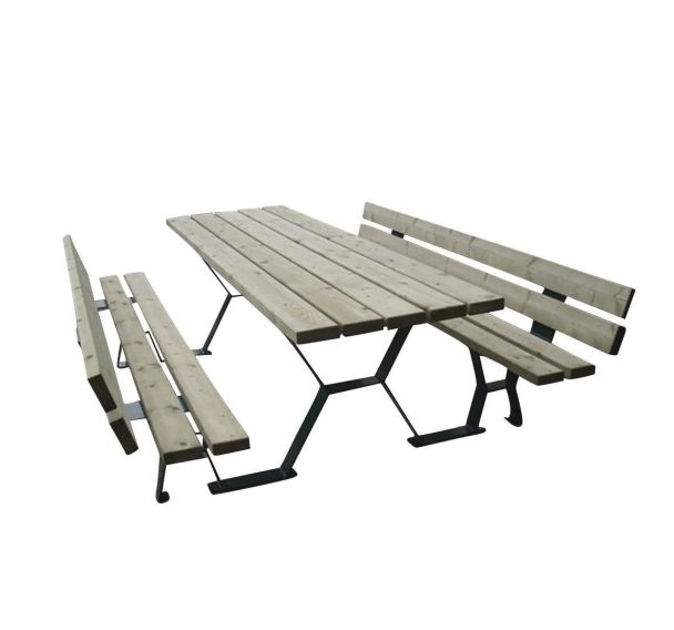 Table-bancs Tabalou PMR avec dossier