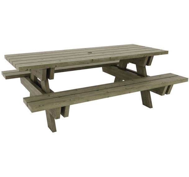 Table-bancs en bois Bréhat - Manutan Expert