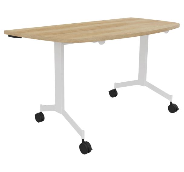 Table 1/2 lune abattante Eureka 140 x 70 cm - Buronomic