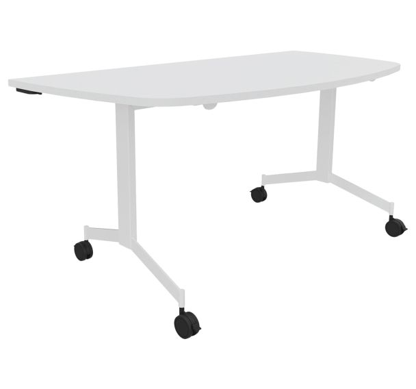 Table 1/2 lune abattante Eureka 160 x 80 cm - Buronomic