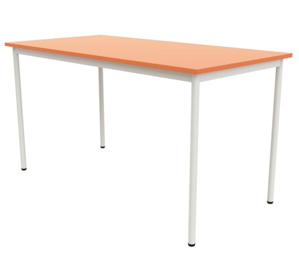 Table 4 pieds droits 140 x 80 cm stratifié ABS