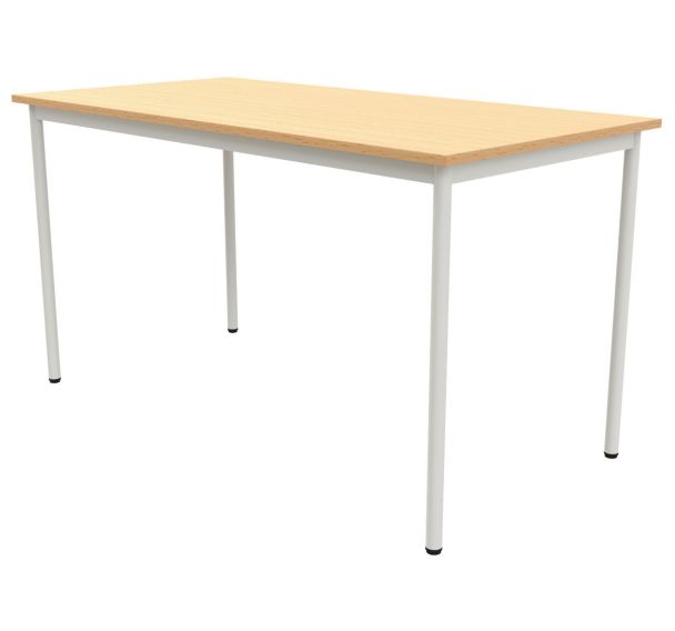Table 4 pieds droits 180 x 80 cm stratifié ABS