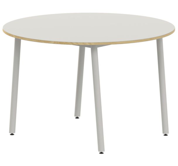 Table 4 pieds inclinés ronde Ø 120 cm stratifié ABS