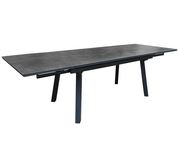 Table AGRA 150/200/250 x 90 cm céramique/alu Proloisirs