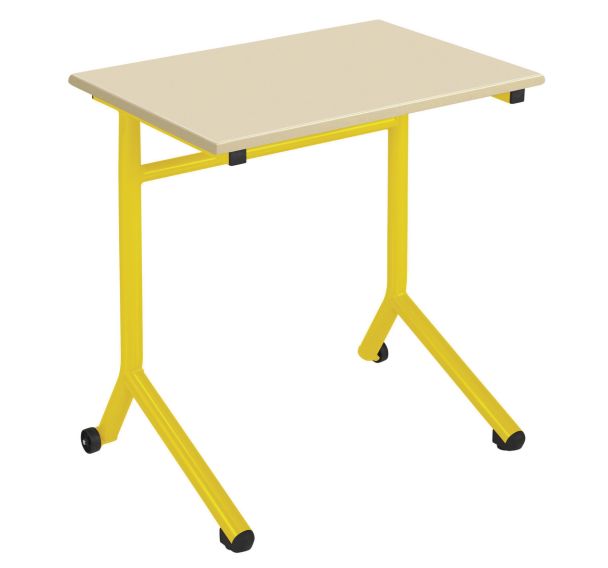 Table Atlas Mobile chants plaqués plateau Beige - Manutan Expert