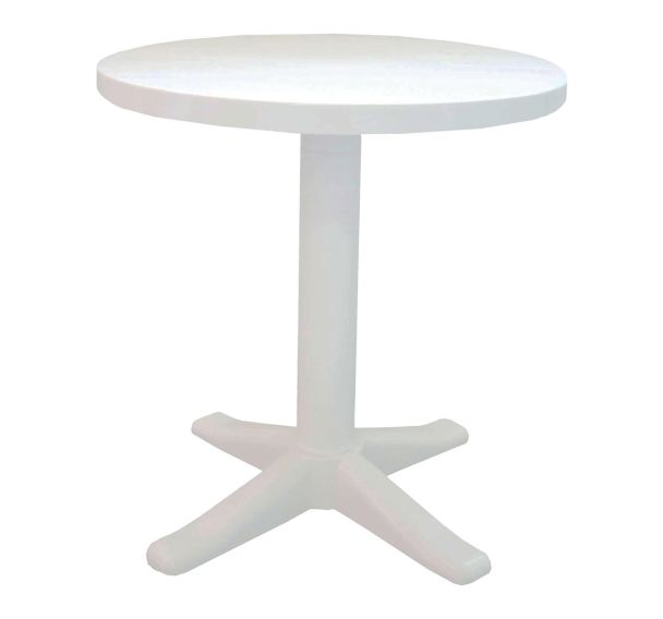 Table BANYOLES Ø 70 cm polypropylène - blanc