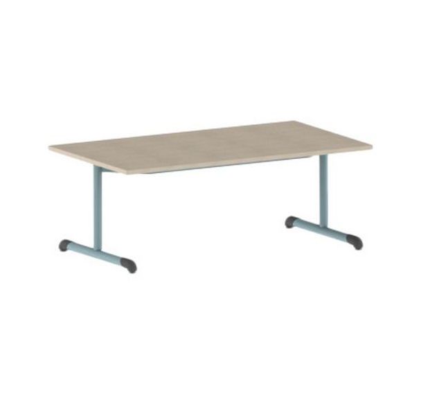 Table Bandana 140 x 80 cm fixe dégagement latéral stratifié Mobidecor