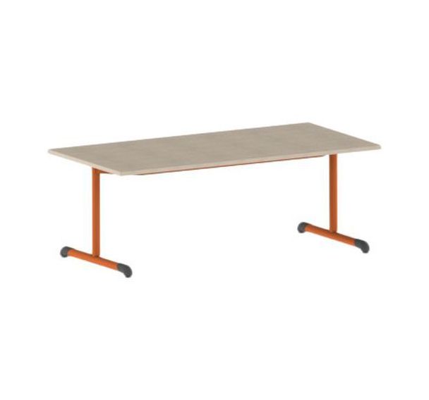 Table Bandana 160 80 cm fixe dégagement latéral stratifié - Mobidecor