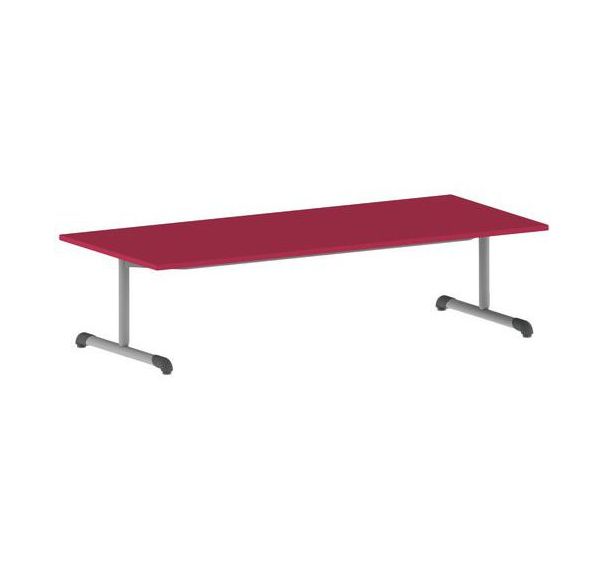 Table Bandana 180 80 cm fixe dégagement latéral stratifié - Mobidecor