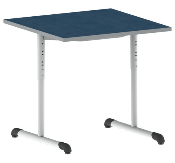 Table Bandana 80 x 80 cm réglable T3 à T6 dégagement latéral stratifié Mobidecor
