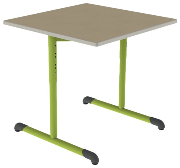 Table Bandana 80x80 cm réglable T3/T6 dégag. latéral stra polyuréthane Mobidecor