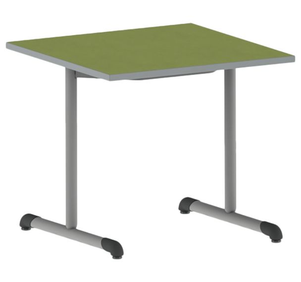 Table Bandana carrée 80 x 80 cm fixe dégagement latéral softop Mobidecor