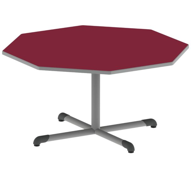 Table Bandana octogonale Ø120 cm piètement central stra polyuréthane Mobidecor
