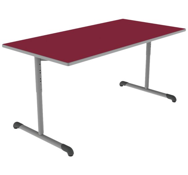 Table Bandana rectangulaire réglable T3/T6 DL strat polyuréthane Mobidecor