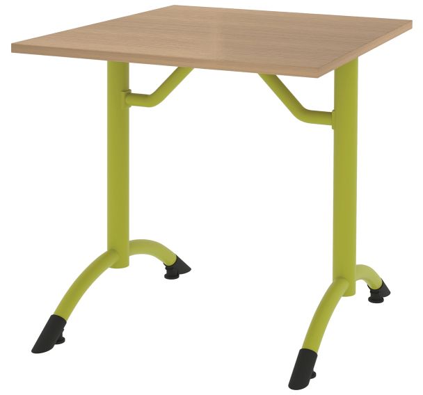 Table Cantate fixe 80 x 80 cm dégagement latéral Rodet