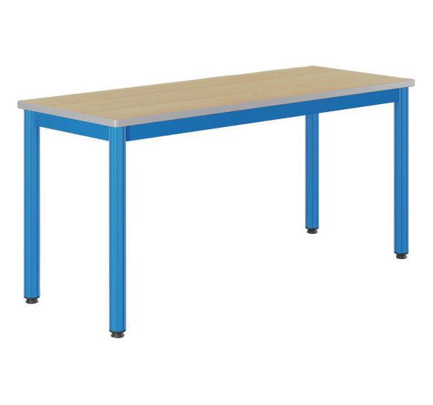 Table Carélie 130 x 50 cm fixe stratifié hêtre chants polyuréthane