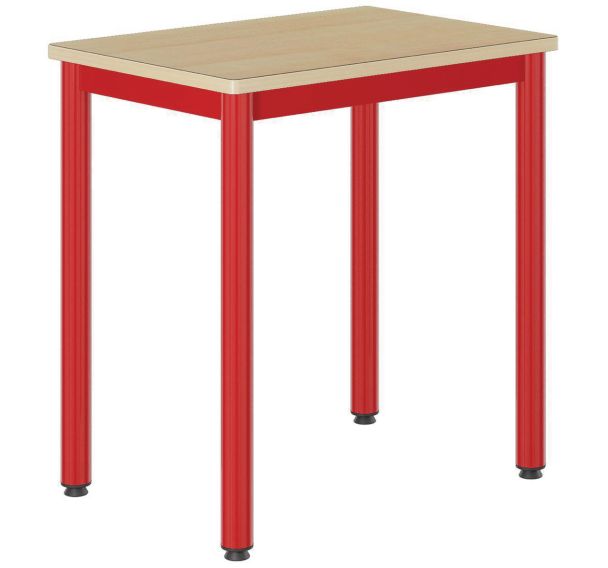 Table Carélie 70x50 cm fixe stratifié hêtre chants alaisés - Mobidecor