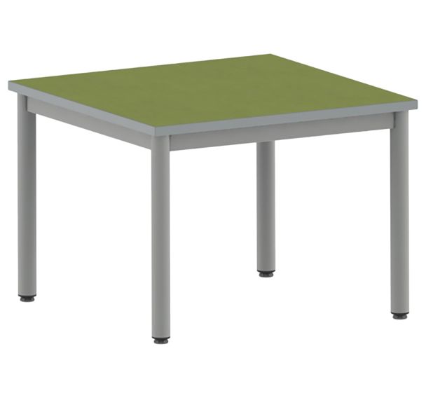 Table Carélie carrée 80 x 80 cm fixe 4 pieds softop Mobidecor