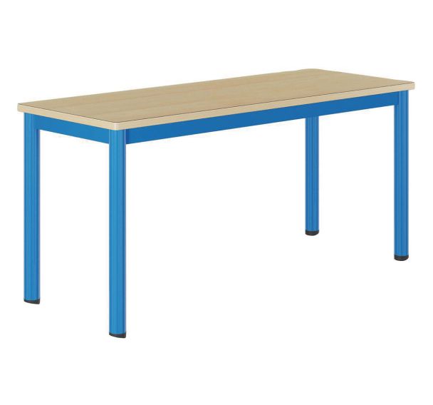 Table Carélie mobile 130x50 cm strat. hêtre chants alaisés - Mobidecor