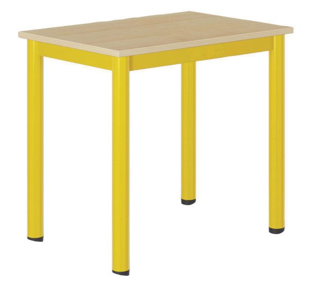 Table Carélie mobile 70 x 50 cm fixe méla hêtre chts polypropylène