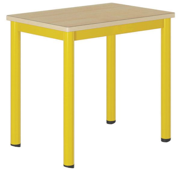 Table Carélie mobile 70 x 50cm strat. hêtre chants alaisés - Mobidecor