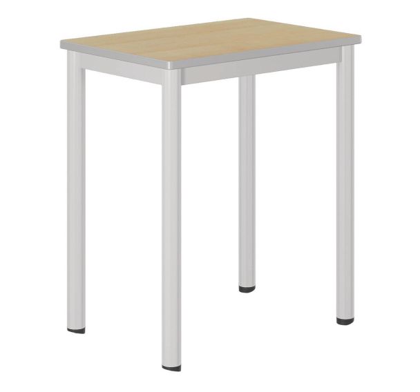 Table Carélie mobile 70x50cm strat hêtre chts polyuréthane - Mobidecor