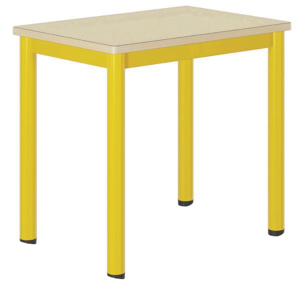 Table Carélie mobile 70x50 cm strat. coq oeuf chts alaisés - Mobidecor