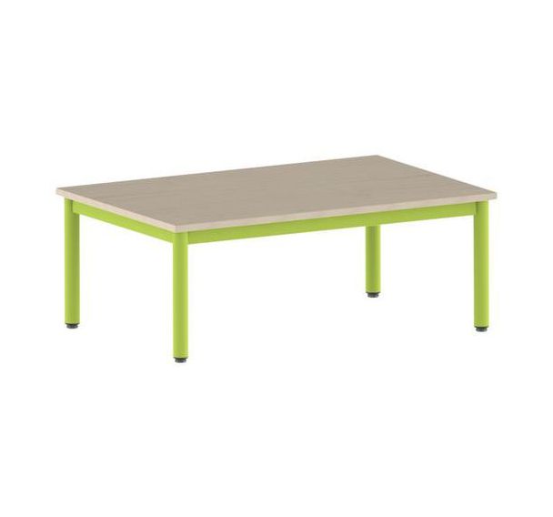 Table Carélie rectangulaire 120 80 cm fixe pieds stratifié - Mobidecor