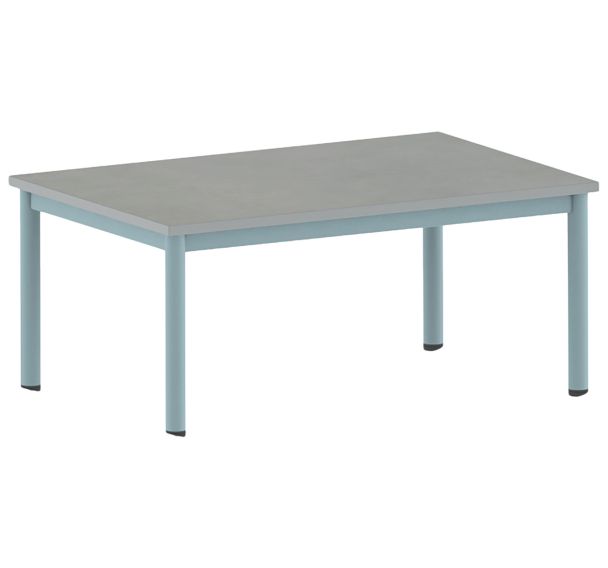 Table Carélie rectangulaire 120 x 80 cm mobile 4 pieds softop Mobidecor