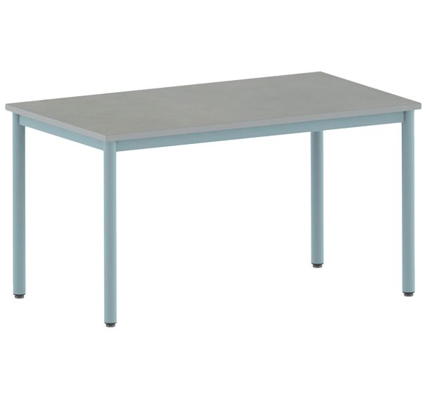 Table Carélie rectangulaire 140 x 80 cm fixe 4 pieds softop Mobidecor