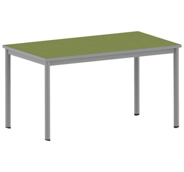 Table Carélie rectangulaire 140 x 80 cm mobile 4 pieds softop Mobidecor