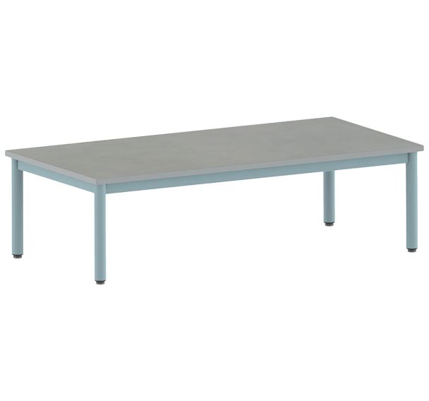 Table Carélie rectangulaire 160 x 80 cm fixe 4 pieds softop Mobidecor