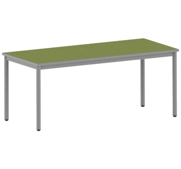 Table Carélie rectangulaire 180 x 80 cm fixe 4 pieds softop Mobidecor