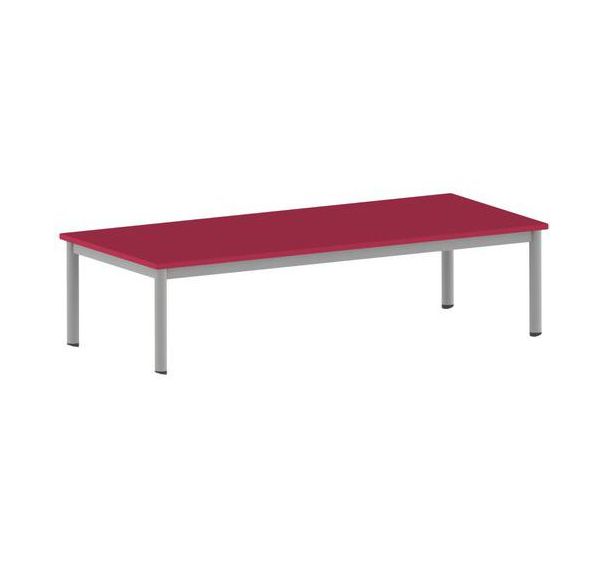Table Carélie rectangulaire 180 x 80 cm mobile 4 pieds stratifié