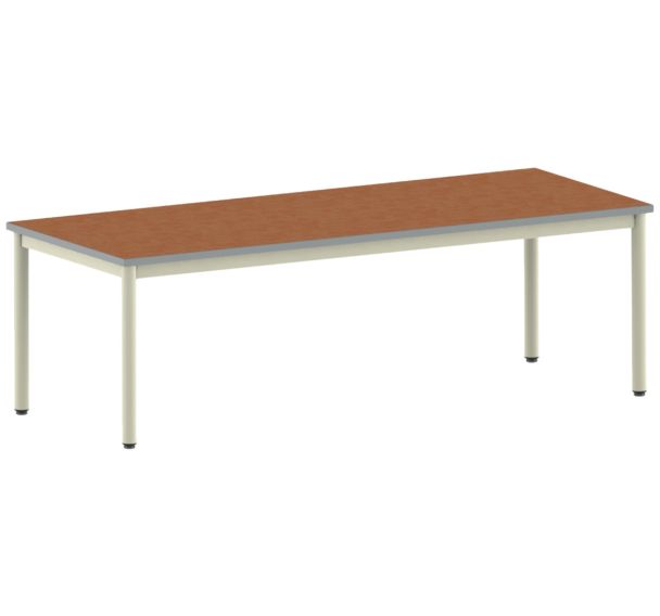 Table Carélie rectangulaire 200 x 80 cm fixe 4 pieds softop Mobidecor