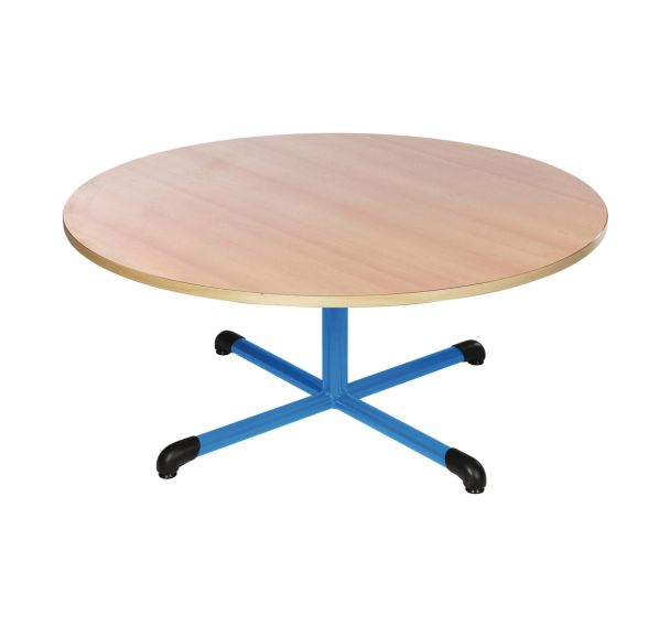 Table Chloé ronde plateau hêtre pied central - Mobidecor